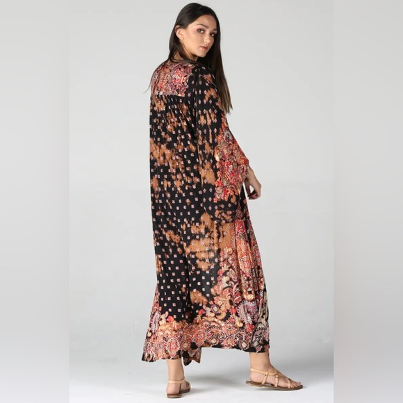 Tie dye printed duster kimono - Picture 5 of 6